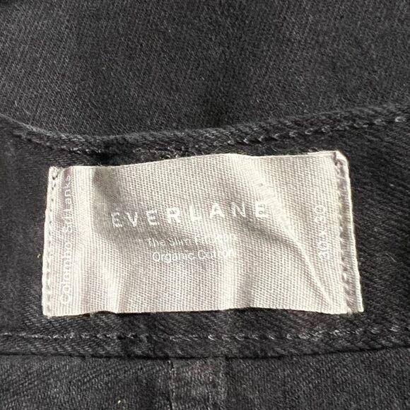 Everlane The Organic Cotton Slim Fit Jean Black Mens Size 30 x 30 NWT - Picture 7 of 9